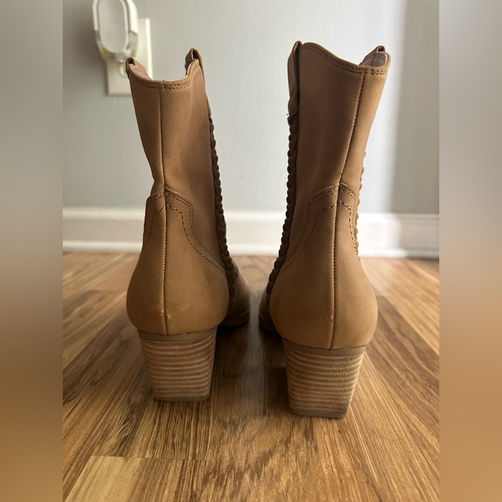 Dolce Vita Koolson Women’s Western Cowgirl lAnkle Boots in Camel Size 8.5 - Picture 5 of 12
